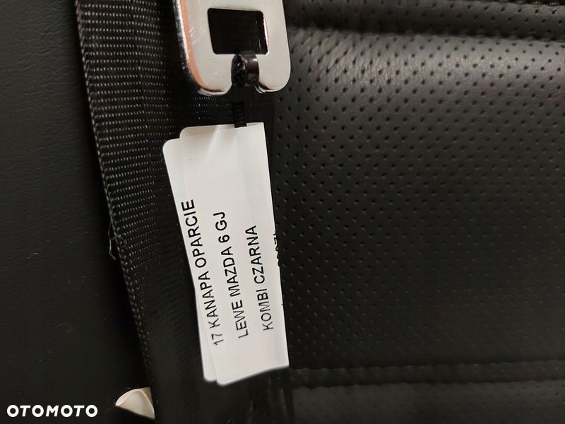 MAZDA 6 GJ KOMBI KANAPA OPARCIE LEWE TYŁ CZARNA SKÓRA - 5