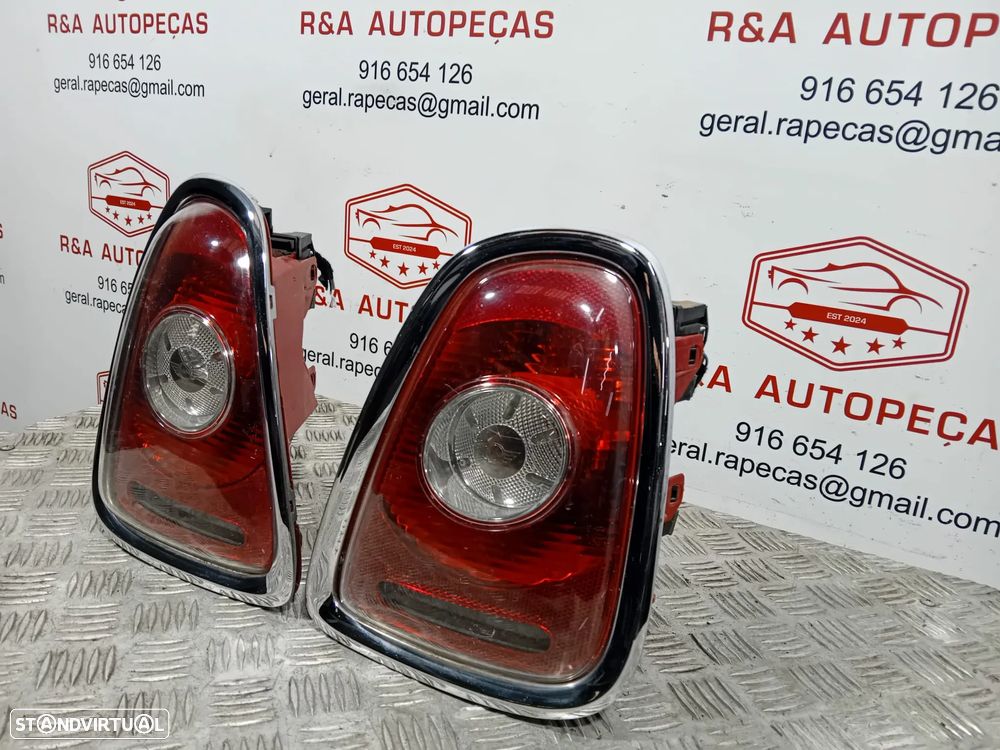 Farolins Trás Traseiro Direito ARO PRETO Mini Cooper R56 Pré LCI Originais - 4
