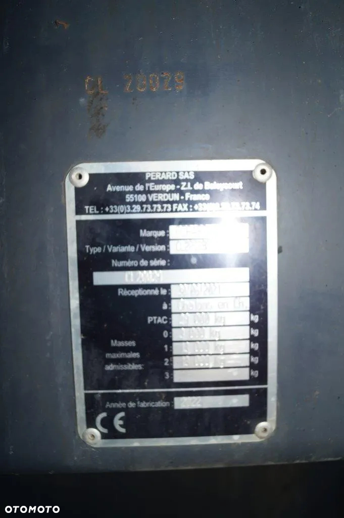 Perard Rozrzutnik Obornika CL 250 T. Poziomy Adapter - 15