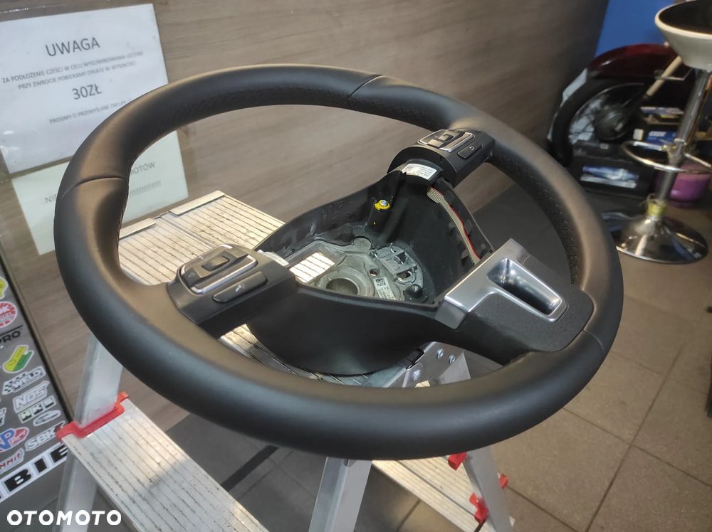 KIEROWNICA 3 RAMIENNA SKÓRA SKÓRZANA MULTIFUNKCJA R LINE VW TIGUAN PASSAT B6 B7 CC SIROCCO CADDY GOLF 5 6 TOURAN EOS POLO 5 6 WYSYŁKA !!! - 5