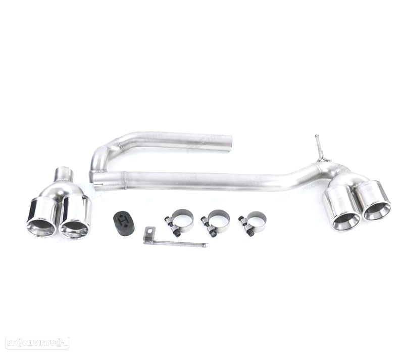 KIT PONTEIRAS DE ESCAPE DUPLA PARA BMW F10 F11 F12 F13 10-18 LOOK M PERFORMANCE DUPLA - 4