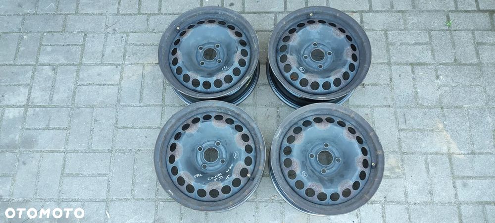 FELGI STALOWE 4x100 6Jx15 CALI ET39 OPEL CORSA D CORSA F ADAM GRANDE PUNTO KOMPLET 4 SZTUKI - 1