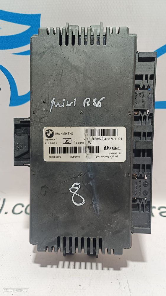 CENTRALINA MODULO LUZ LUZES INTERIOR FOOTWELL MINI COOPER S R56 6135345570101 61353455701 345570101 3455701 R55 R55 LCI CLUBMAN R56 LCI R57 R57 LCI CABRIO R58 COUPE R59 ROADSTER R60 COUNTRYMAN R61 PACEMAN - 2