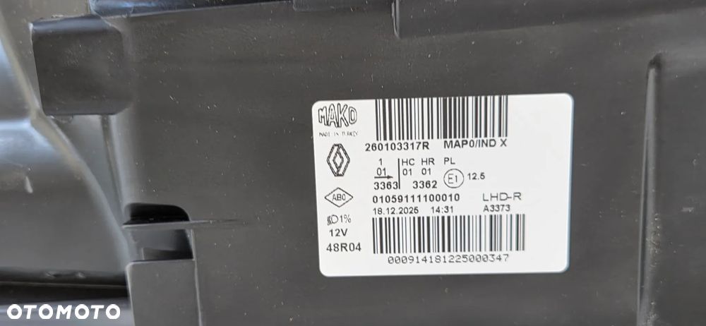 LAMPA PRAWA PRZÓD RENAULT CLIO IV 2012- 260103317R NOWA - 11