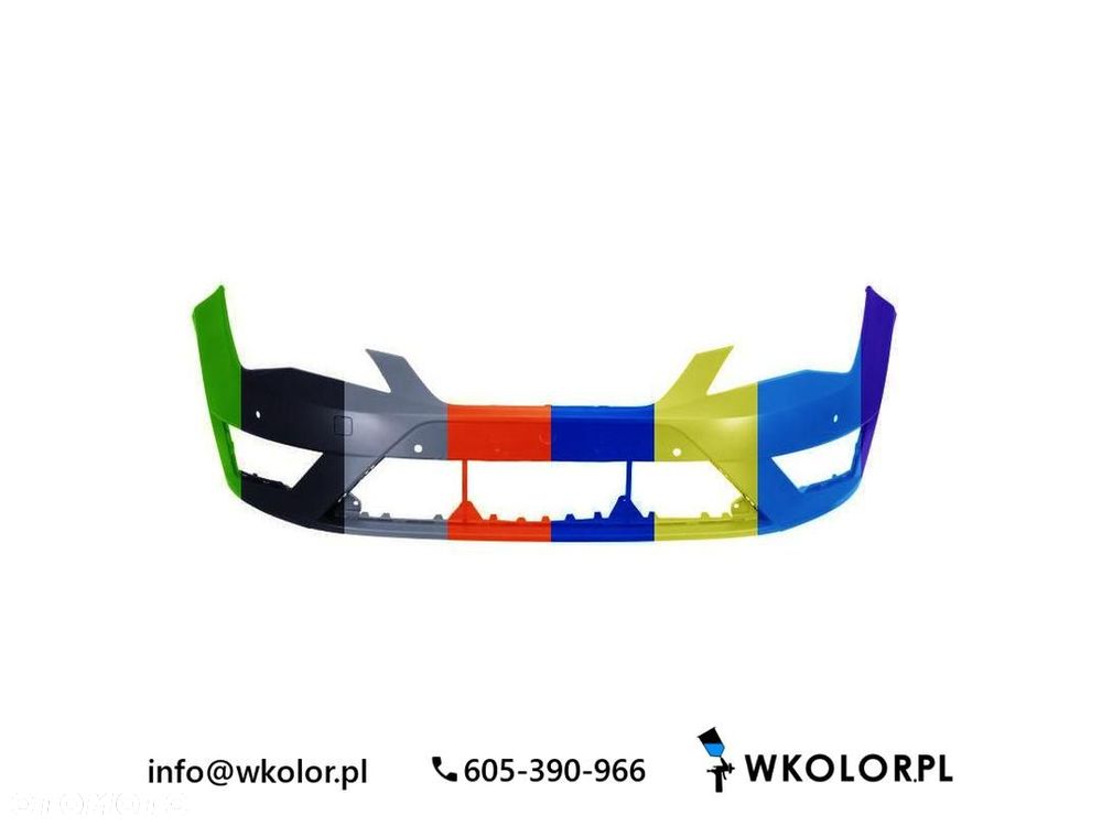 NOWY ZDERZAK SEAT LEON 2014-2020 LAKIEROWANY W KOLOR - 1