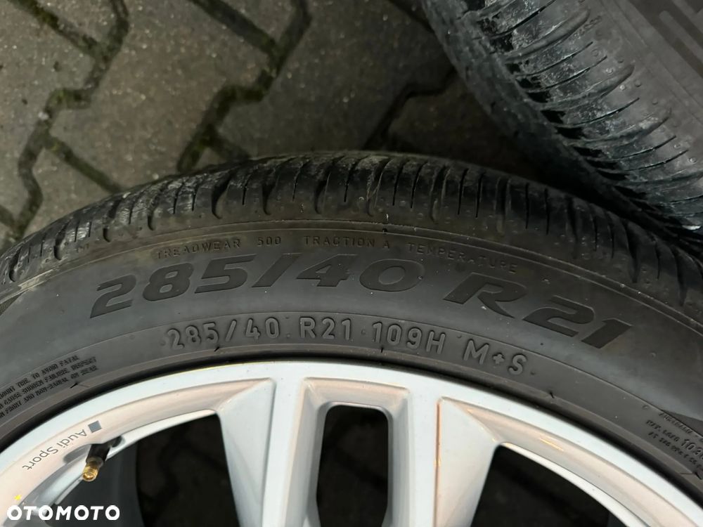 Audi Q7 Q8 4M felgi koła oryginał 21" 4M0601025AJ ET31 opony Pirelli 285 40 21 - 7