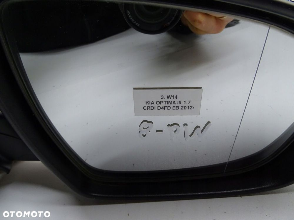 LUSTERKO PRAWE PRAWY PRZÓD PRZEDNIE KIA OPTIMA III EB 8 PIN - 11