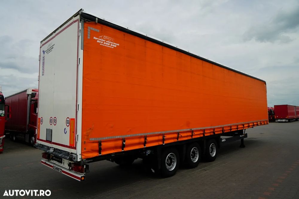 Schmitz Cargobull CORTINĂ / MEGA / PLATĂ JOSĂ / PUNTE RASĂ / ACOPERIȘ RASĂ / ACOPERIȘ RASĂ /  PRELATĂ ARMATĂ - 8