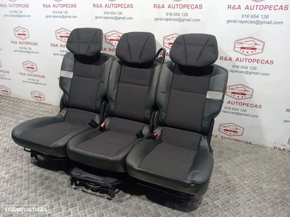 Conjunto de Bancos Renault Grand Scenic 3 III 7 Lugares Pele e Tecido OriginalOriginal - 5