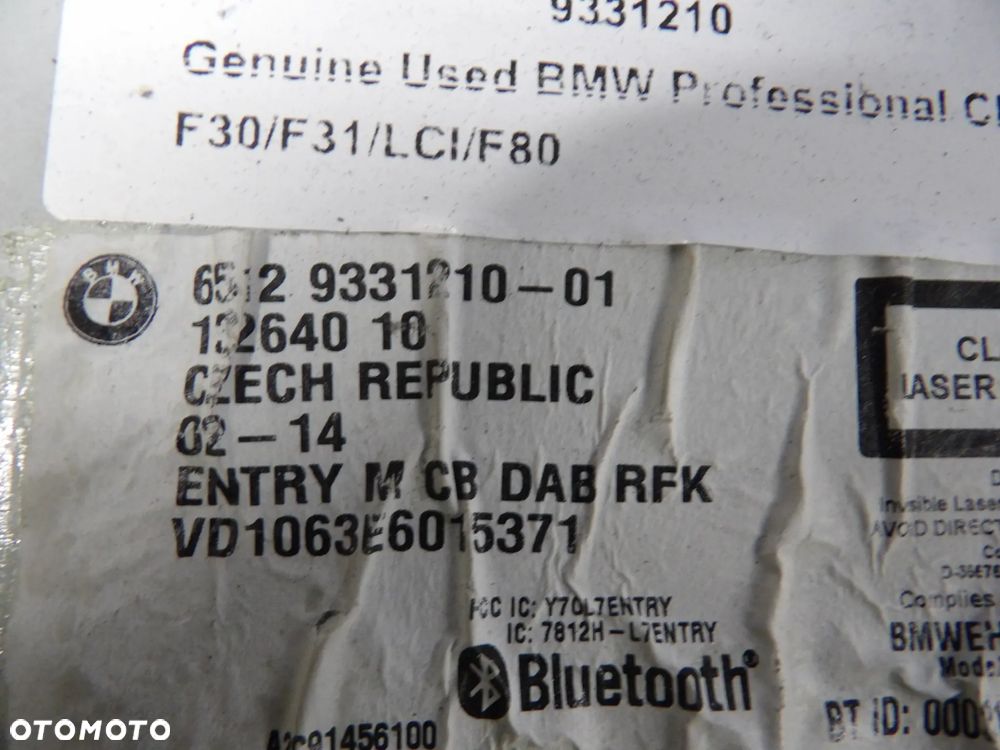 BMW - F30 - RADIOODTWARZACZ CD - 9331210 - 3