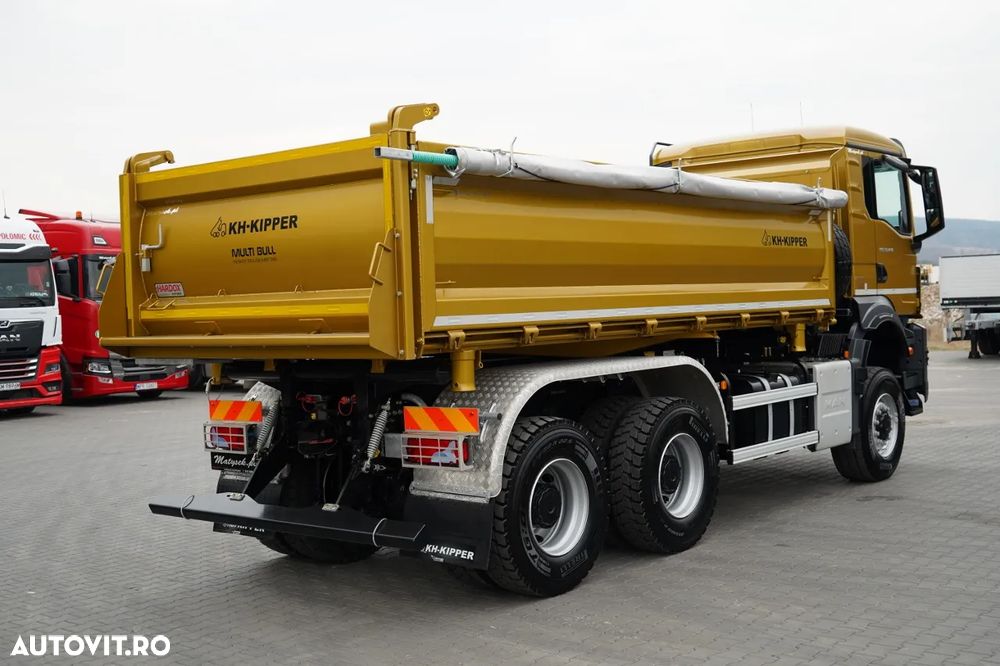MAN TGS 33.480 / 6X6 / BASCULATOR 3 LATE / BORDMATIC / HYDROBRA / KH KIPPER / AUTOMAT / NOU / DISPONIBIL IMEDIAT / - 15