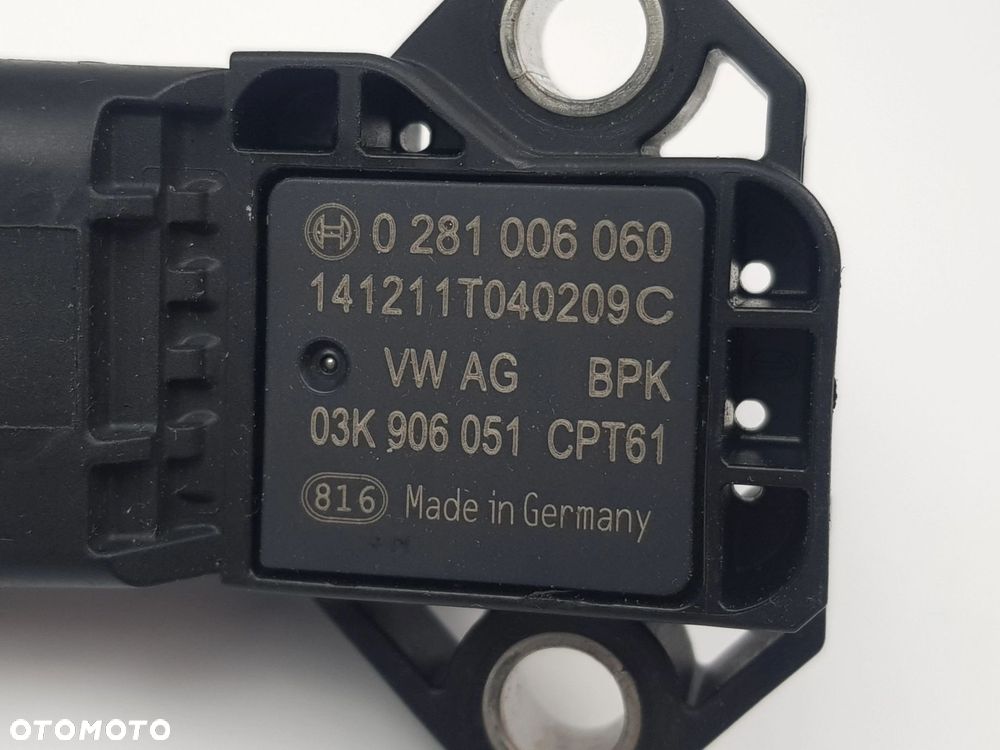 Czujnik ciśnienia doładowania w kolektorze MAP Sensor Audi A6 C7 03K906051 - 8