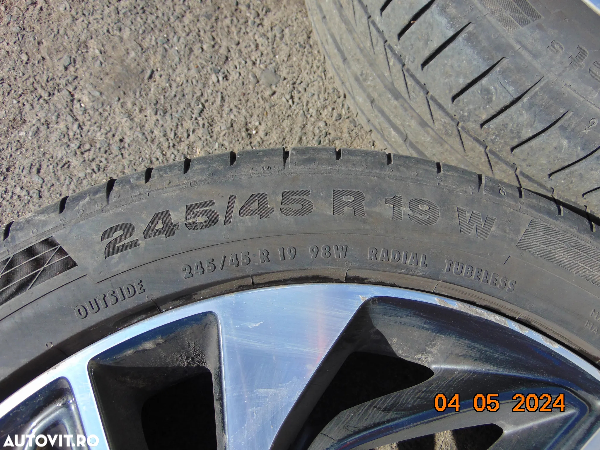 Jante hyundai Tucson r19 jante aliaj cu anvelope vara Santa fe Kia sportage Sorento mazda nissan honda 245/45/r19  continental - 8