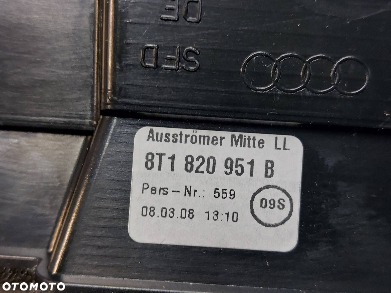 KRATKA NAWIEWU ŚRODKOWA LEWA RAMKA PRZEŁĄCZNIK AUDI A4 B8 8K1820901H - 5