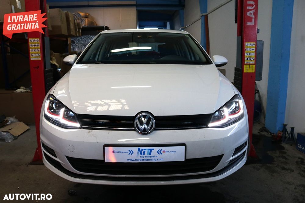 Faruri LED RHD VW Golf 7 VII (2012-2017) Facelift G7.5 GTI Look cu Semnal Dinamic- livrare gratuita - 7