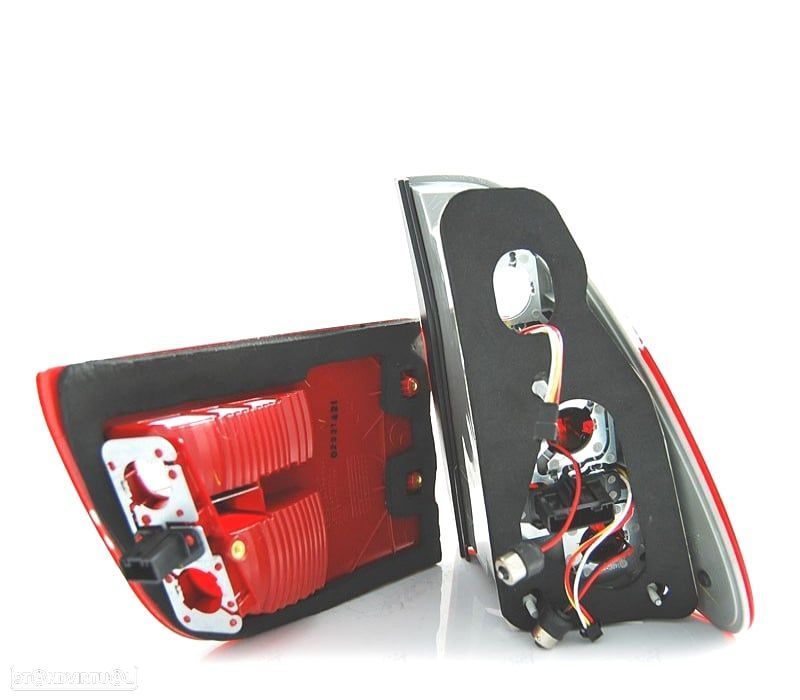 FAROLINS TRASEIROS BMW X5 E53 99-06 LED VERMELHO BRANCO - 2