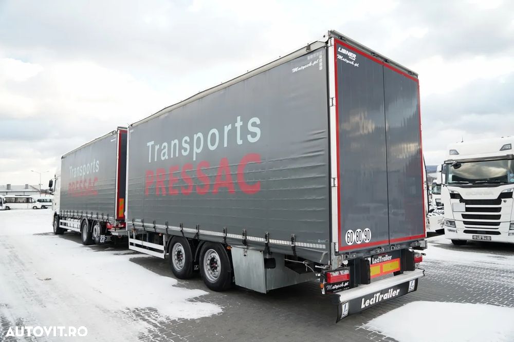 DAF XF 480 / COMBINAȚIE TANDEM / 120 M3 / DRIVE-THROUGH / PUNTE RIDICATĂ / PUNTE DE DIRECȚIE / PLATĂ PENTRU ȘI ȘI PLĂȚI / DHOLLANDIA LIFT / I-PARK COOL / + LECITRAILER / PUNȚI SAF - 3