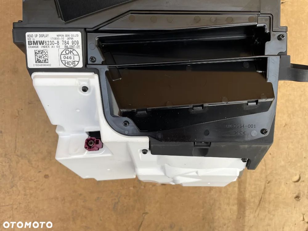 BMW X4 G02 MX4 F98 HEAD UP WYŚWIETLACZ RZUTNIK ORYGINALNY 8784909 9321287 - 4