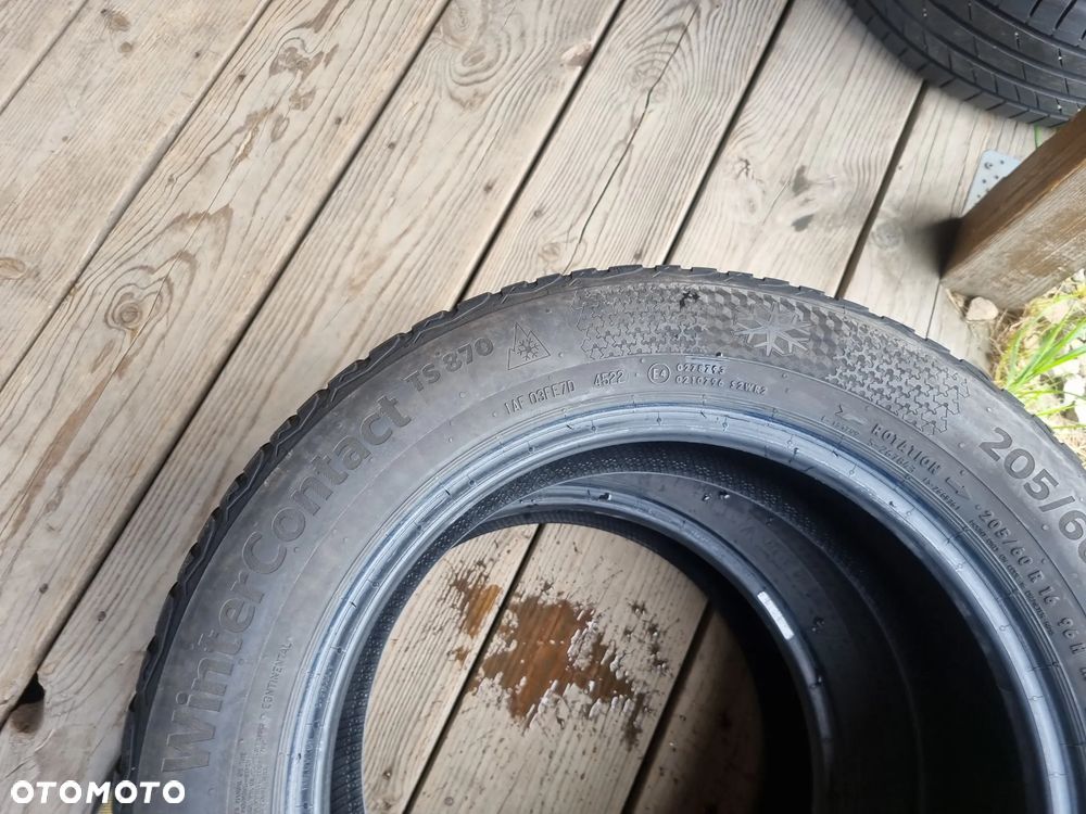 Opony CONTINENTAL WINTER CONTACT TS870 205/60R16 2022r,2x4,5mm na sezon - 8