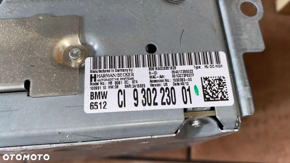 BMW 3 F30 CZYTNIK NAWIGACJI 9302230 - 3