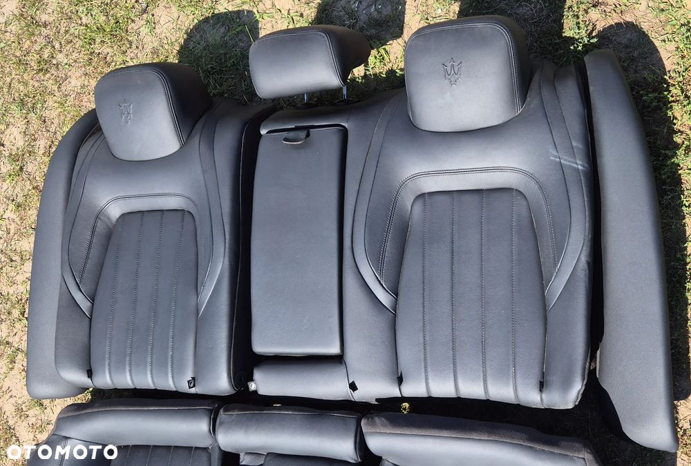 Kanapa Tył Tylna Fotel Siedzenie Siedzisko Oparcie Maserati Quattroporte VI 2013- - 4