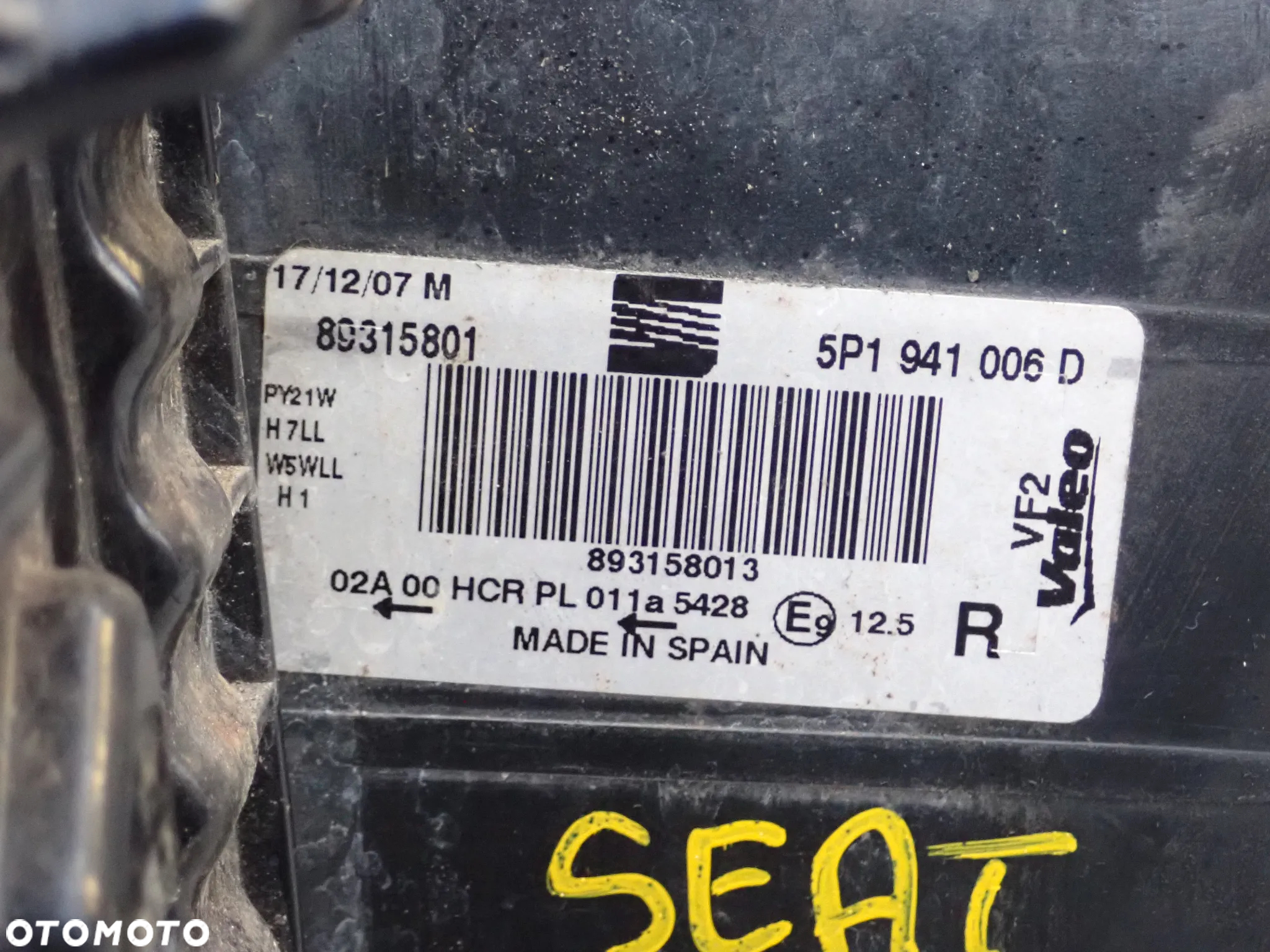LAMPA LEWY / PRAWY PRZÓD SEAT LEON II  89315799  / 5P1941006 - 14