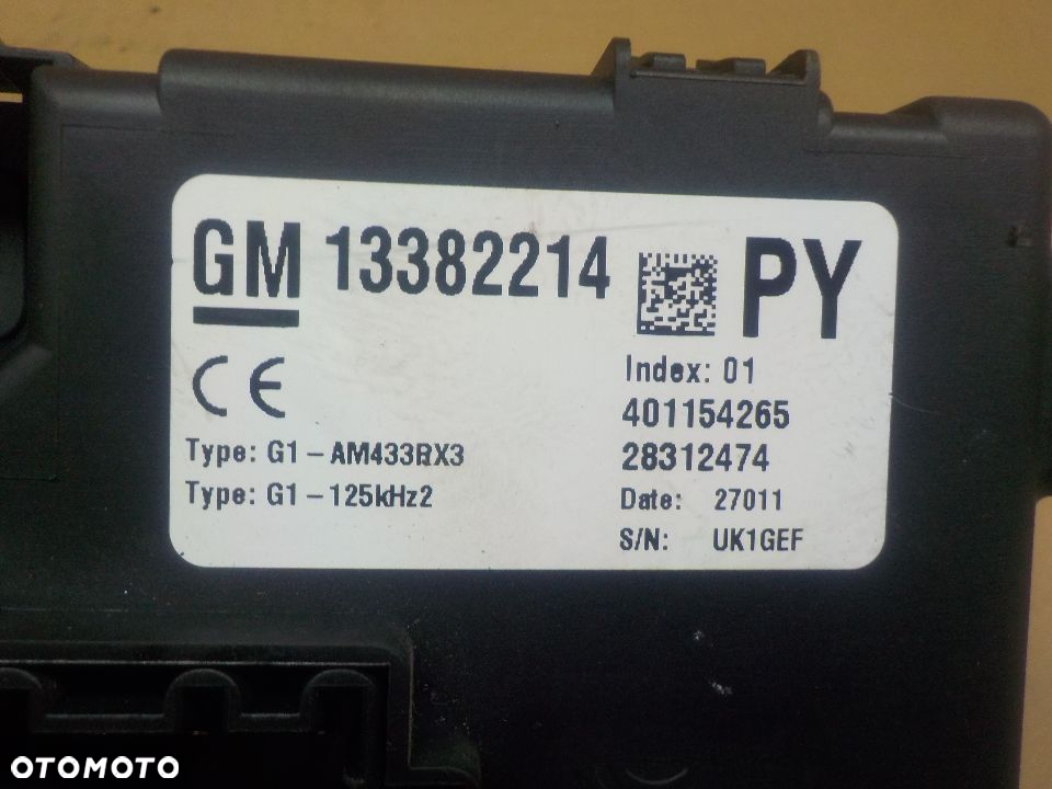 OPEL CORSA D MODUŁ BSI 13382214 - 3