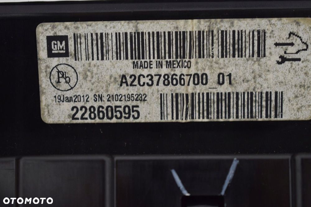 wyświetlacz ekran opel ampera 22860595 - 6