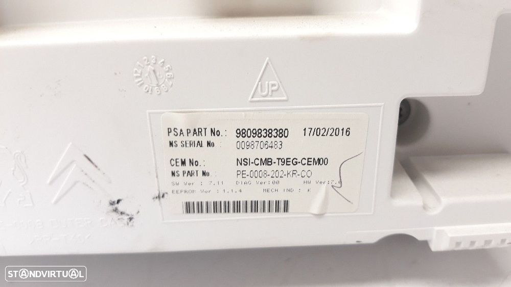 QUADRANTE PEUGEOT 308 II 2018 -9809838380 - 3