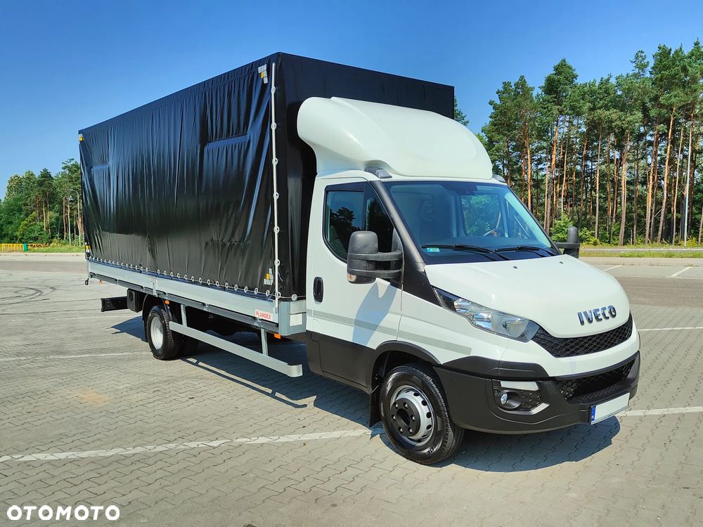 Iveco DAILY 72c17** 3.0d 170KM EURO-6 wersja BEZ AdBLUE** BLIŹNIAK** Skrzynka z Plandeką + PAKA dł.610cm+rozstaw osi 4750cm** POLSKI SALON** DMC do 7.2T kat.C** - 1