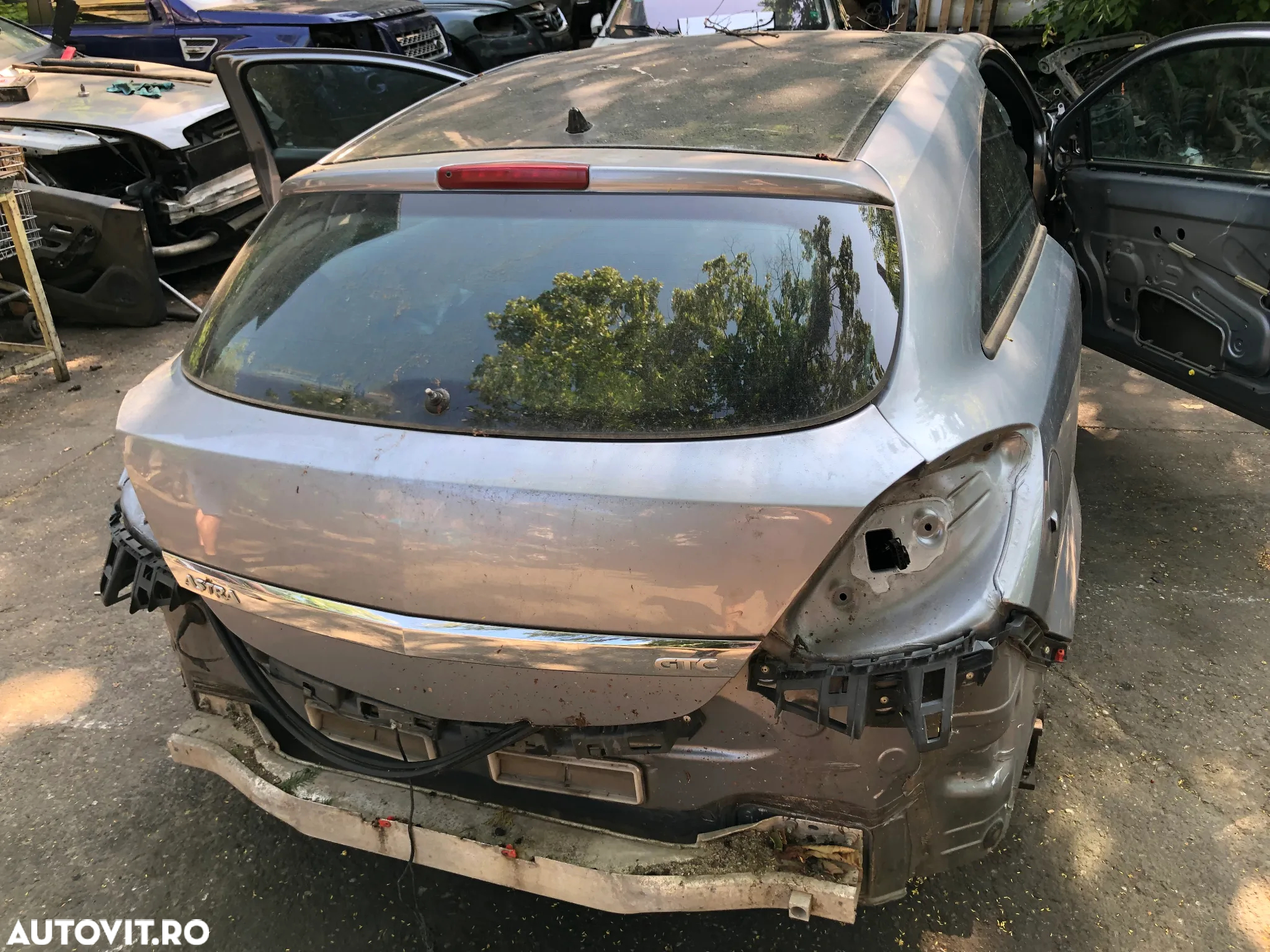 Haion portbagaj complet cu luneta Opel Astra H GTC coupe 2007 gri bleo - 5