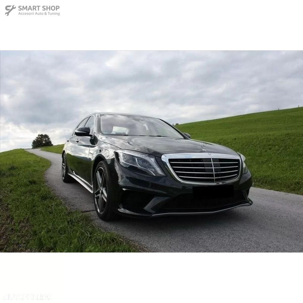 Grile Laterale Mercedes S-Class W222 (2013-2017) S63 Design Negru Luci - 6