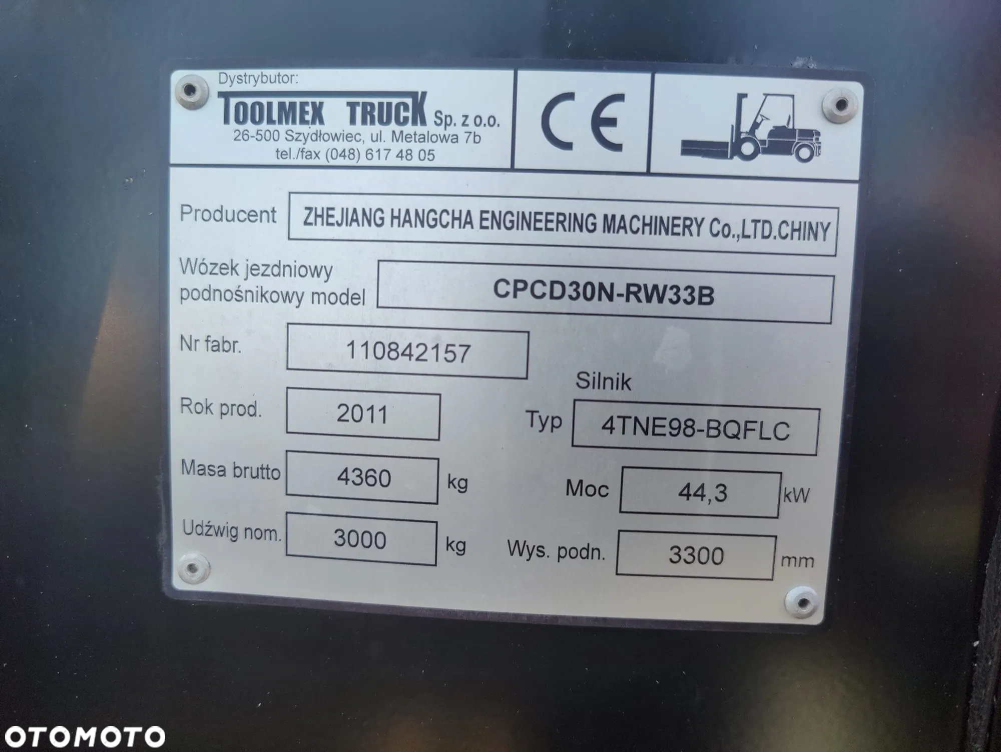 Hangcha CPCD30N-RW33b - 24