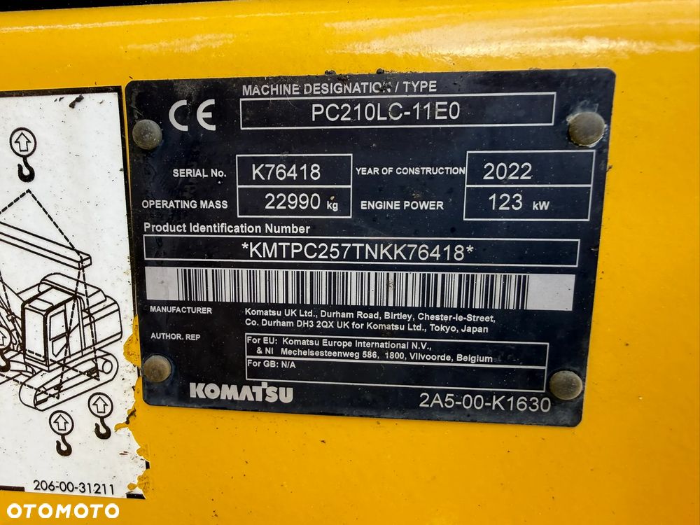 Komatsu PC 210 LC -11E0 - 8