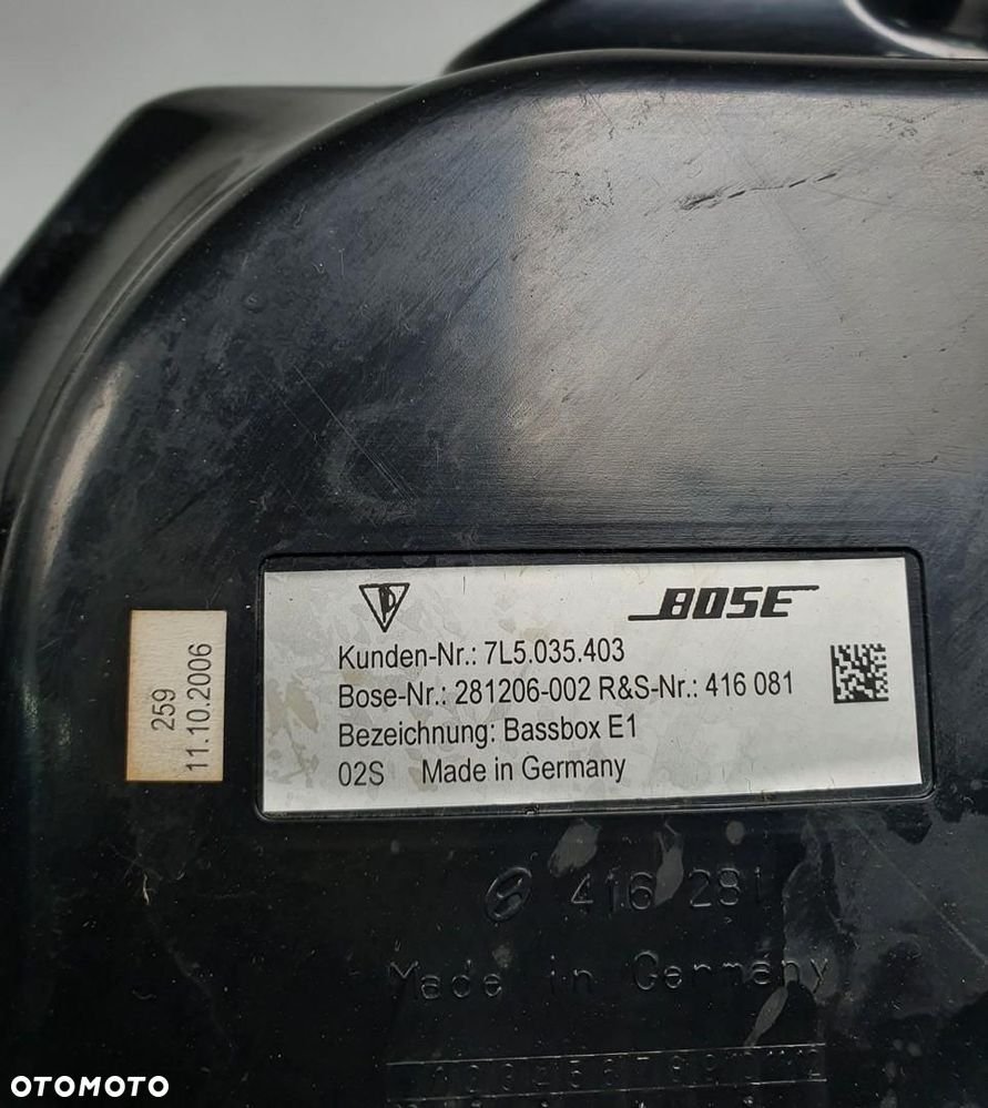 GŁOŚNIK SUBWOOFER BOSE PORSCHE CAYENNE 7L5035403 - 2