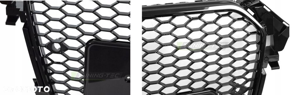atrapa grill kratka plaster miodu czarna rs s4 look audi a4 b8 8k lift 11- - 4