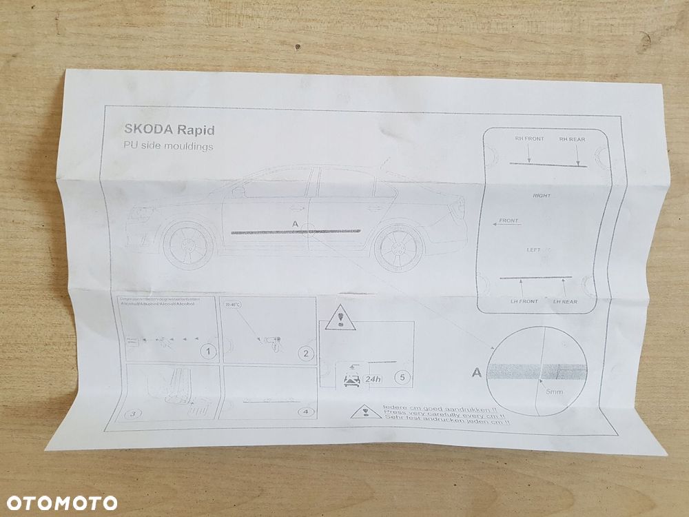 skoda rapid listwy na drzwi rider - 3