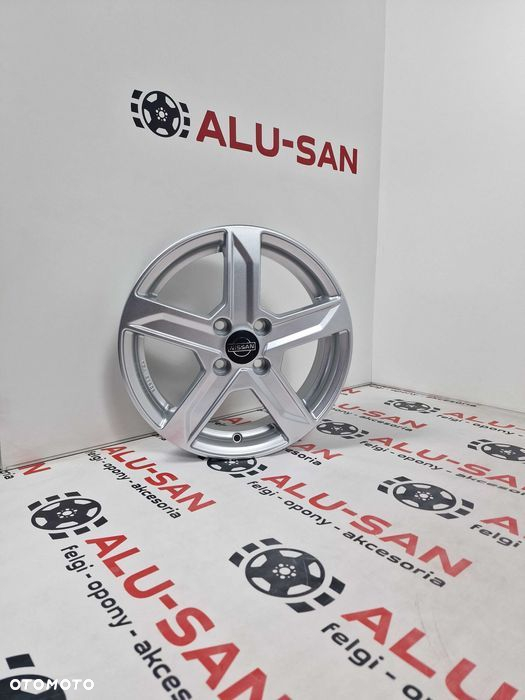 NOWE alufelgi NISSAN 15" 4x100 Almera Kubistar Micra Pixo Srebrne