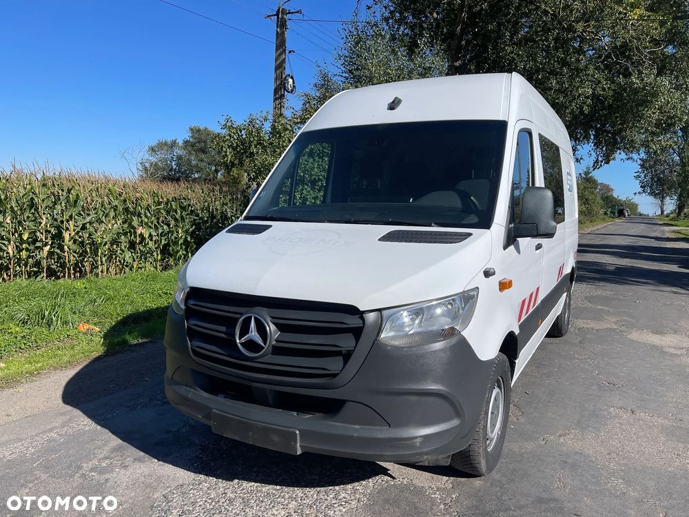 Mercedes-Benz Sprinter W907 Nowy Model 2020 ROK 314 CDI L2H2 Średniak Średni Brygadówka 6 Osobowa 6 osób Dubel Kabina Holenderka - 35