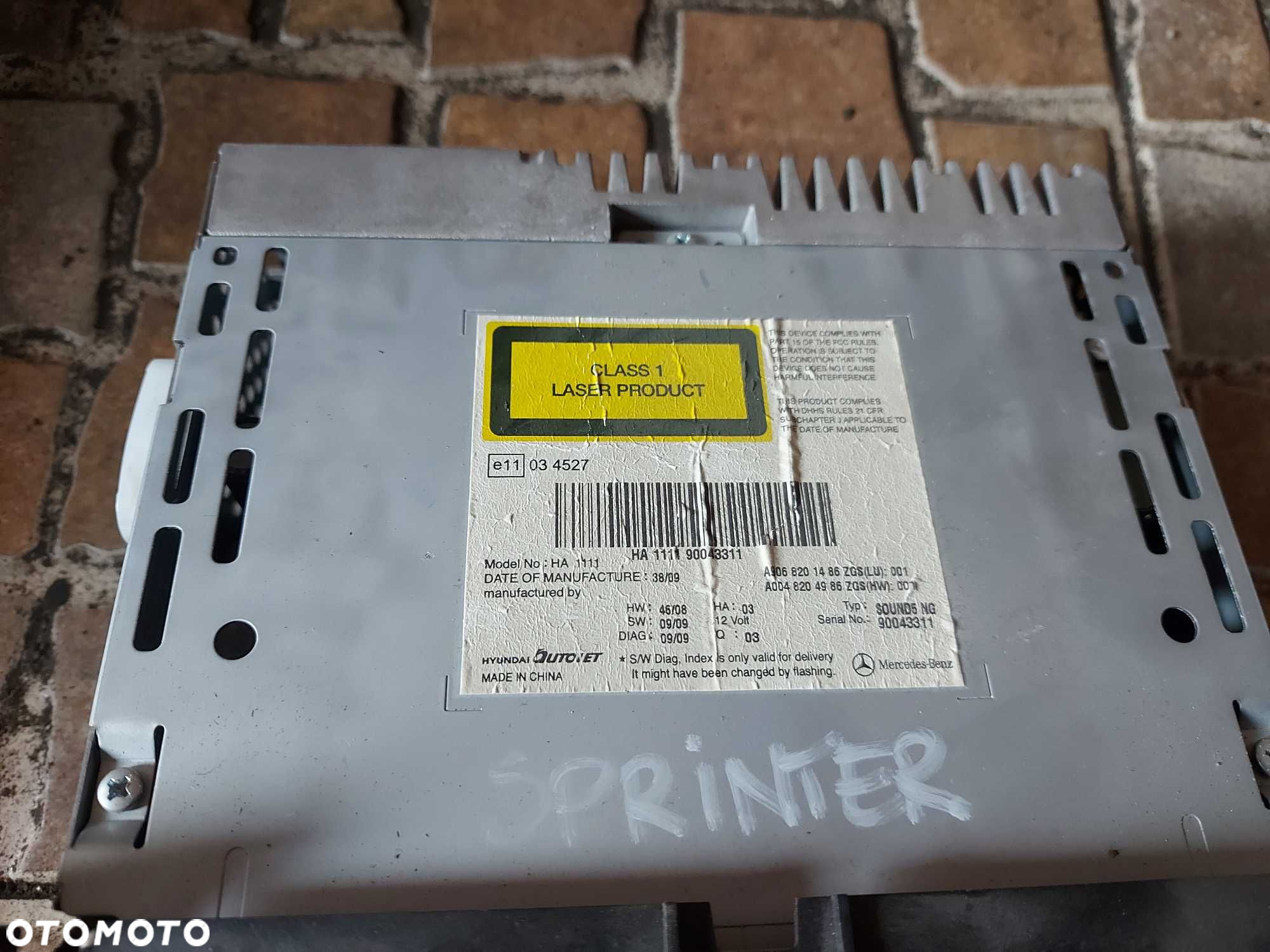 Mercedes Sprinter II 2 W906 radio A906.820.14.86 FV - 3