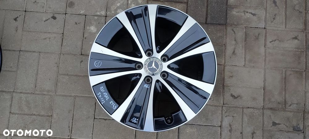 FELGI ALUMINIOWE 5x112 2x8Jx18 CALI ET43 fi 66,6 STOPNIOWANE 2x9J 18 CALI ET 52,5 MERCEDES W 213 4 SZTUKI KOMPLET - 2