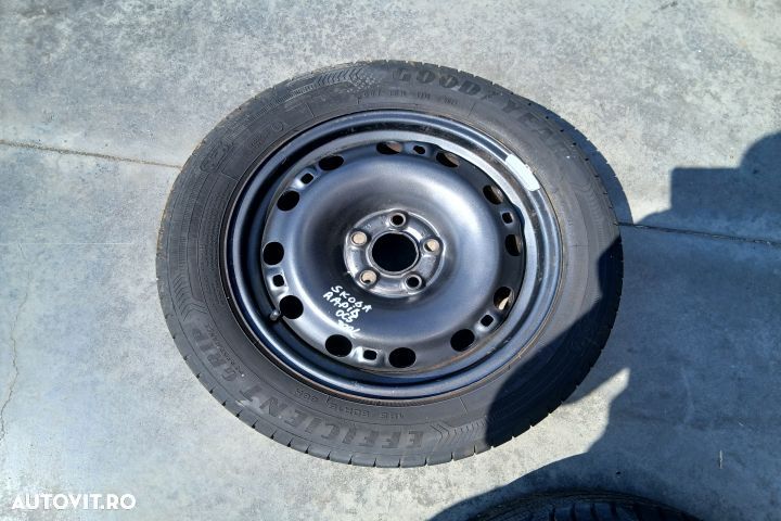 Janta tabla cu anvelopa 15 185/60 R15 6C0601027B 6JX15H2 ET38 185/60 - 1