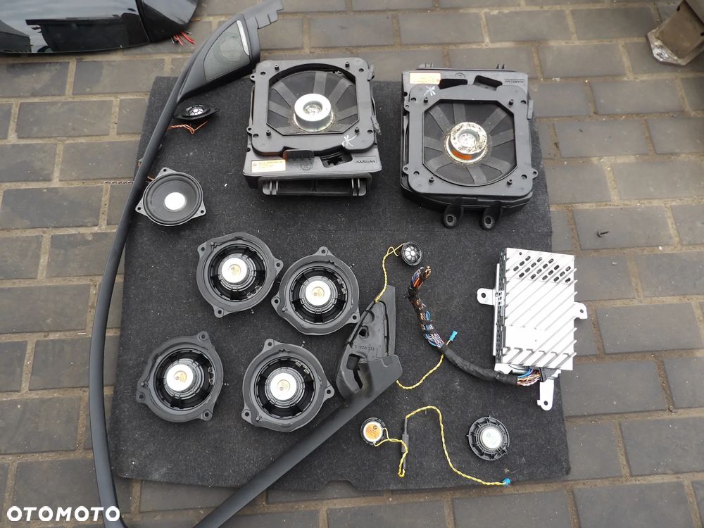 BMW - F48 , F* - KOMPLETNE NAGŁOŚNIENIE - LOGIC HARMAN BECKER - GŁOŚNIKI , WZMACNIACZ - KOMPLET - 6801346  9256350  9256349  9364956  9151127  9226357 - 1