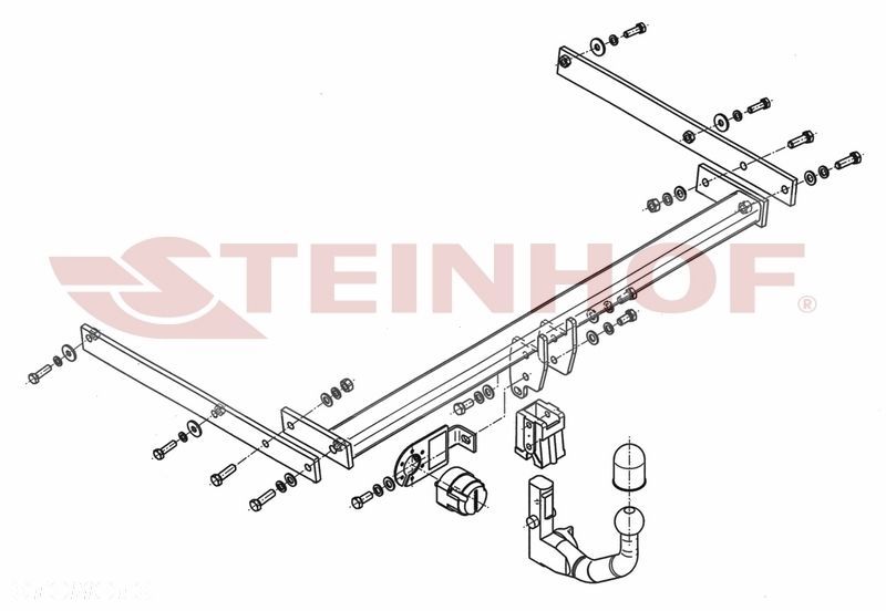 Wypinany hak holowniczy + Moduł 7 pin do Ford C-Max II od 2010 do 2019 - 2