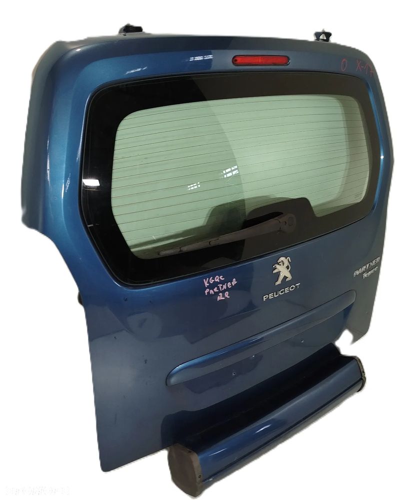 KLAPA BAGAŻNIKA TYLNA PEUGEOT PARTNER III 08-12 KGQC - 2