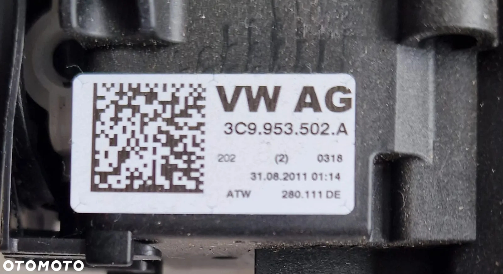 MANETKA , PRZEŁĄCZNIK ZESPOLONY , TAŚMA CZUJNIK V3C9953502A , 3C9953501BC , 5K0953569ASW PASSAT B7 - 6