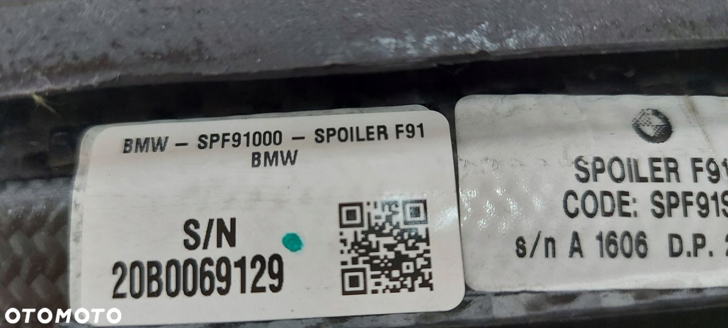 BMW 8 F91 M8 SPOJLER KLAPY TYLNY TYŁ CARBON 8076002 - 8