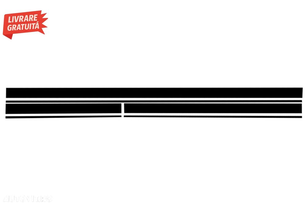 Set Stickere pentru Capota Plafon Portbagaj si Laterale Negru Mat Mercedes CLA W11- livrare gratuita - 6