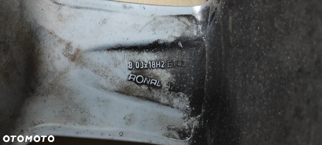 FELGA ALUMINIOWE 18 AUDI ET 43 5X112 S-LINE 8E0601025A - 2