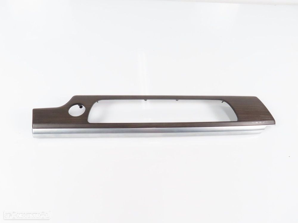 Friso do tablier em Madeira Central Seminovo/ Original BMW 7 (F01, F02, F03, F04... - 1